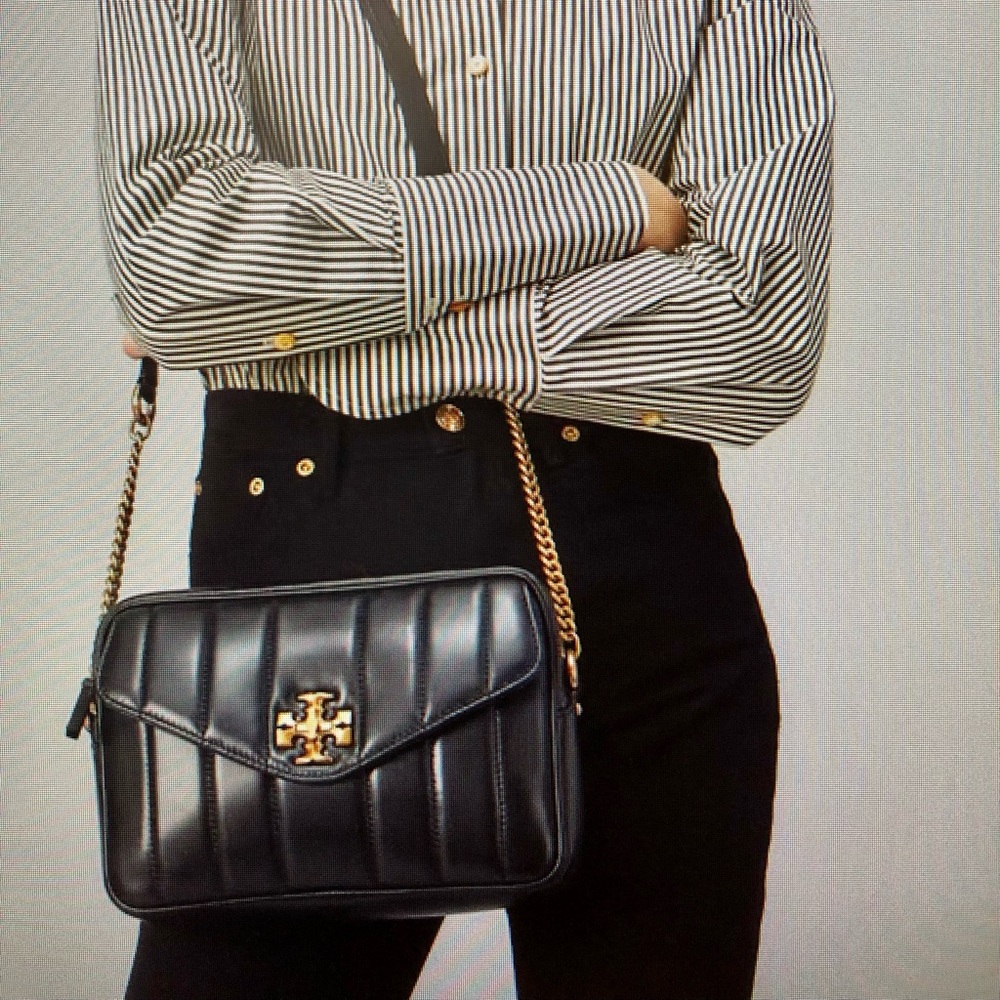 Tory Burch quilted camera bag